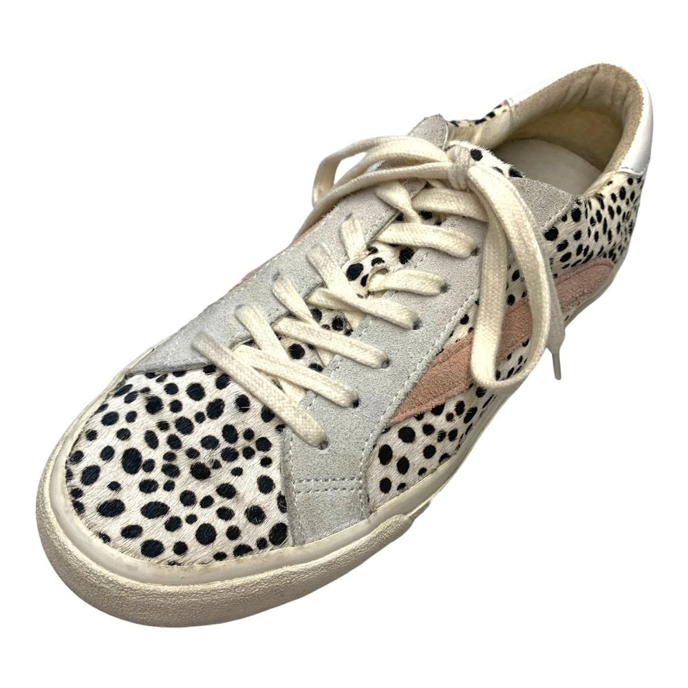 MADEWELL AH 758 Sidewalk Low Dyed Fur Calf Hair Leather Sneakers - Picture 4 of 10